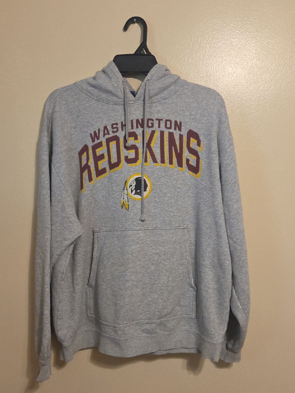 Vintage Washington Redskins Football Gray Pullover Soft Cozy Warm Hoodie Medium